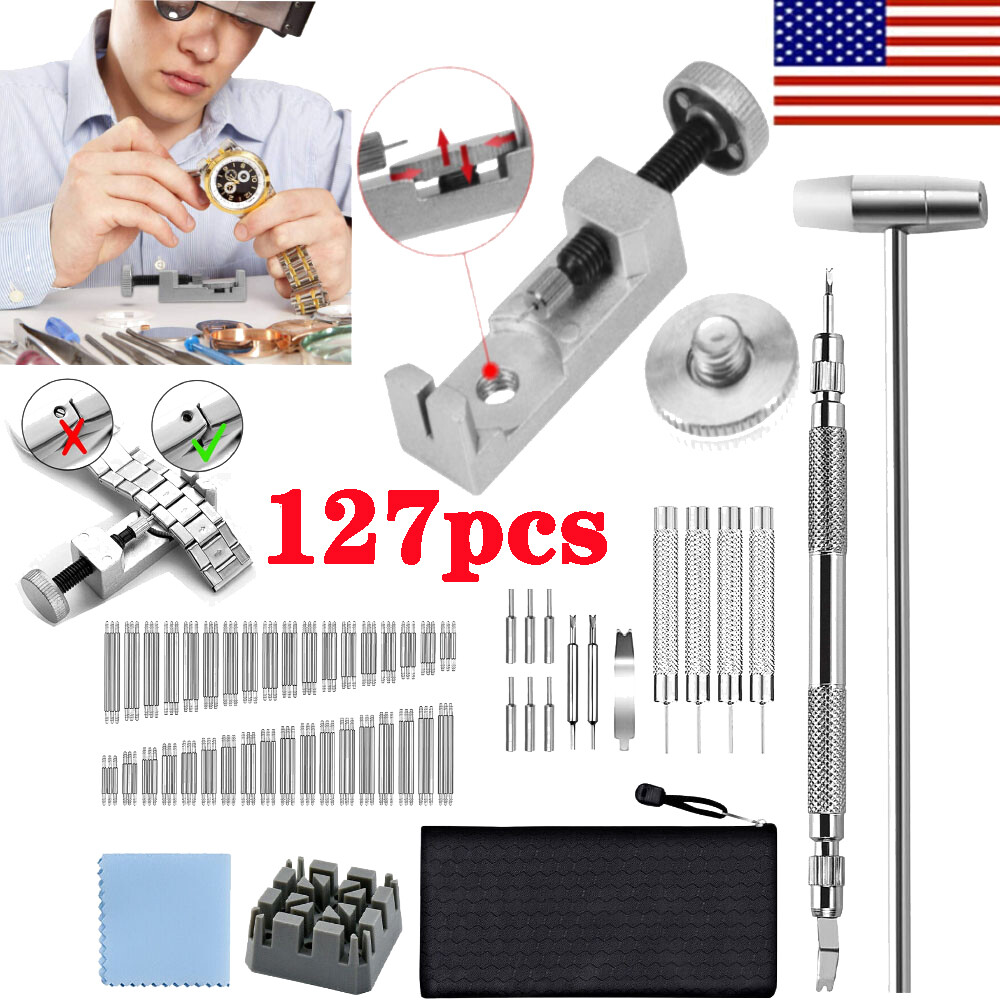 Adjustment Watch Band Strap Bracelet Link Pin Remover Repair Resizing Tool Kit