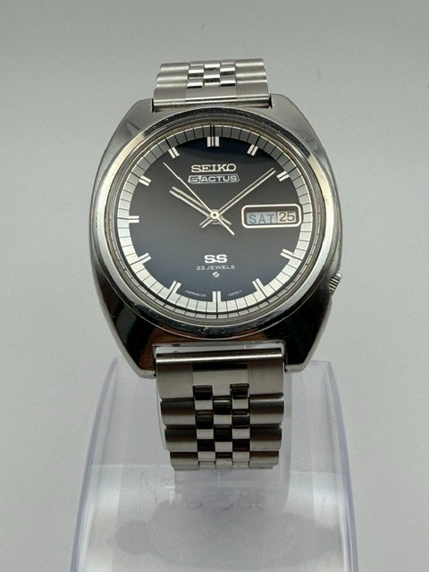 Seiko 5 Actus SS 6106-8420 Automatic 23J Black Dial