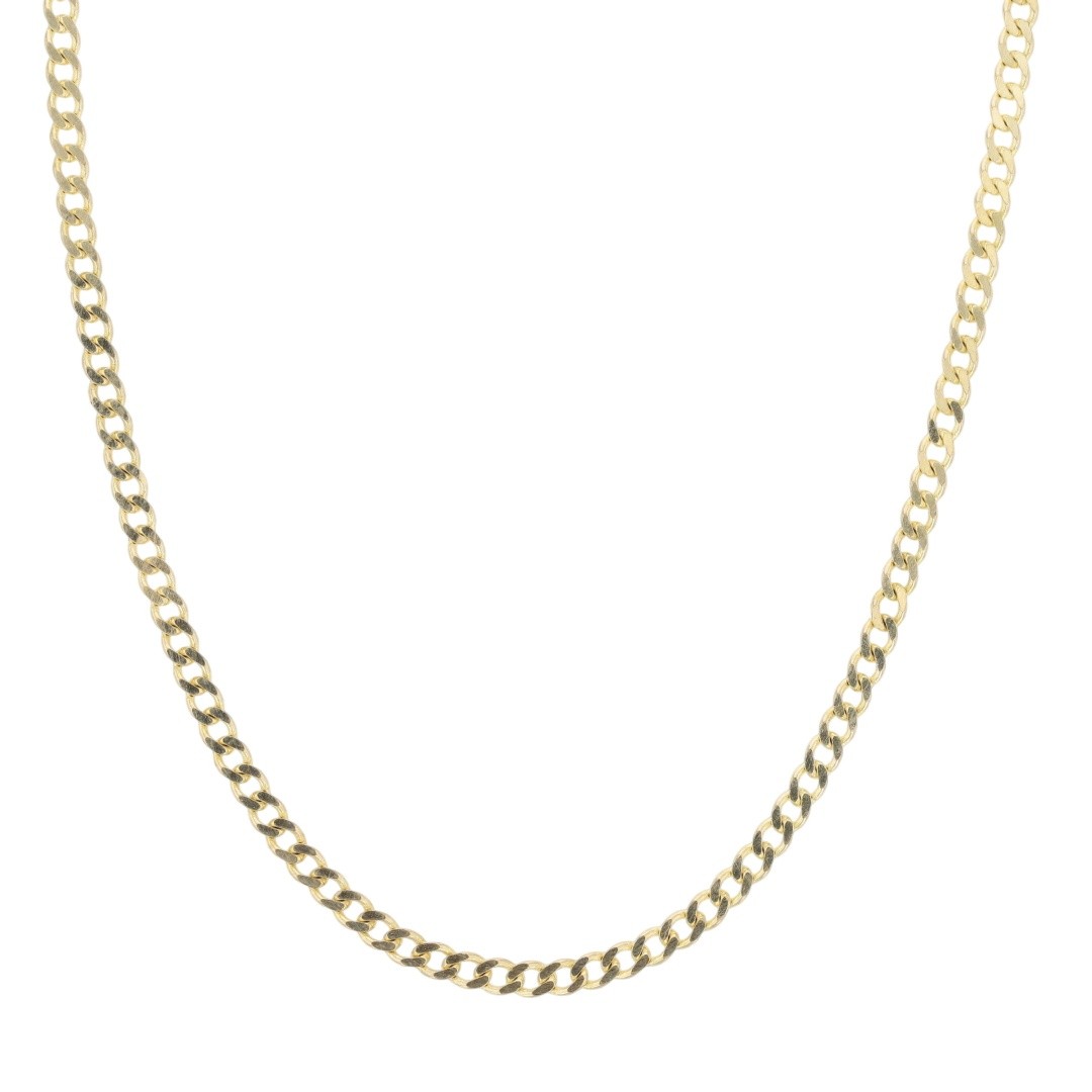 Midas 1.9mm Curb Link Chain 22.25″ Necklace 10k Yellow Gold 3.99 Grams