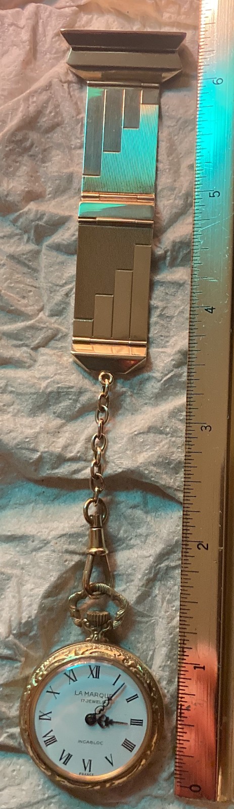ANTIQUE 1920’s 22K/885 SOLID GOLD ART DECO WATCH FOB – 17.5g