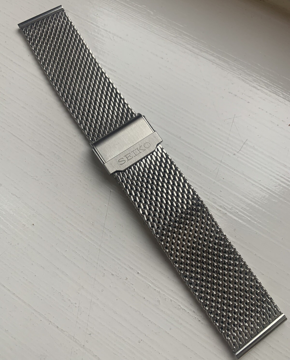 SEIKO SHARK MESH Style 22mm bracelet stainless steel strap