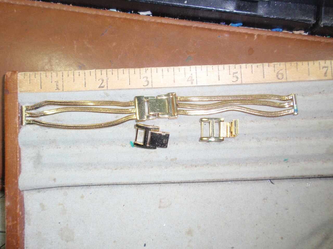 New~ 11.8mm width ~ 6″ to 7.5″ Goldtone S/S mesh cord Lady watch Band #HB 356