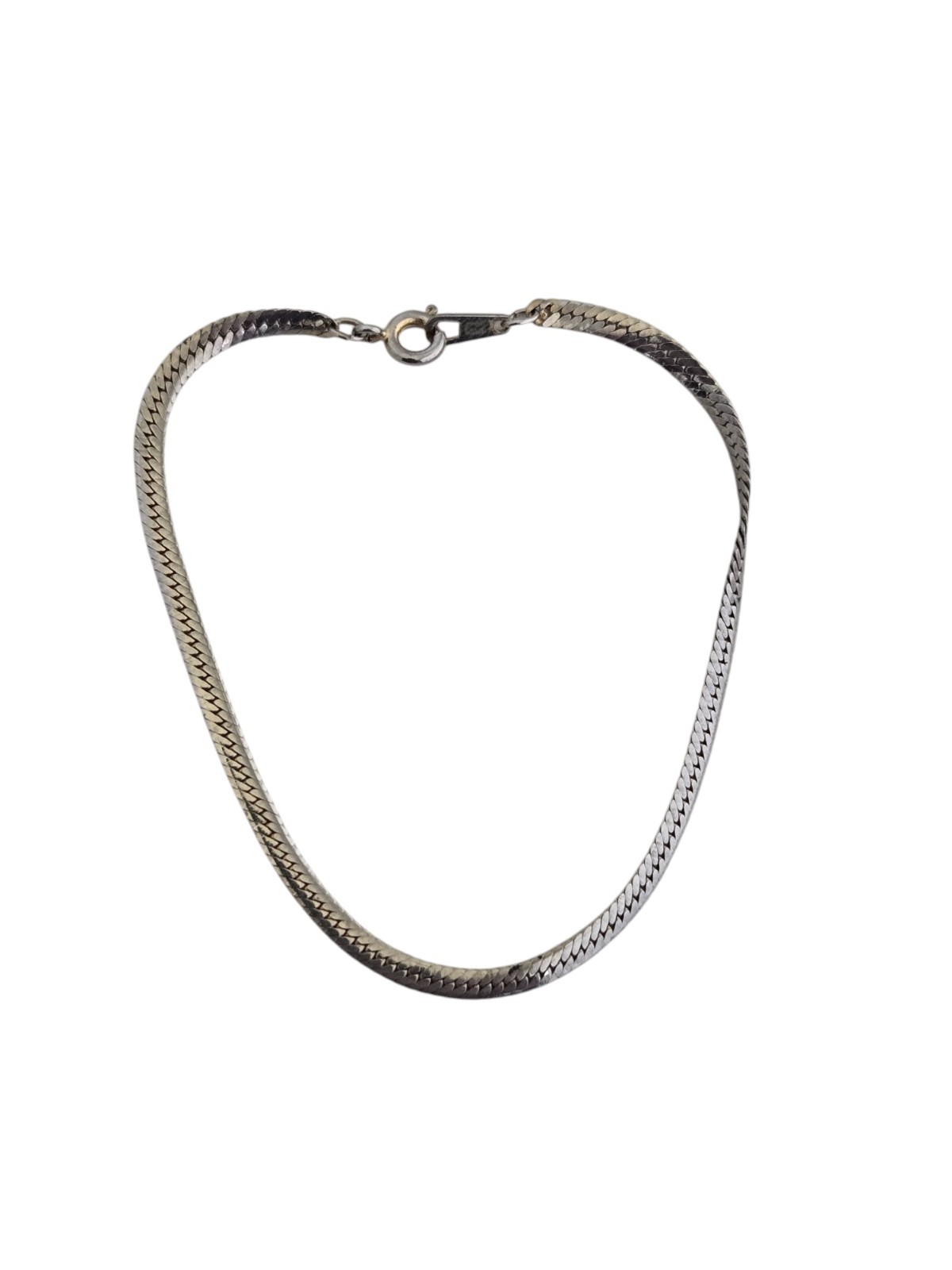 Vintage Korea Silver Tone Chain 7.5″ Bracelet