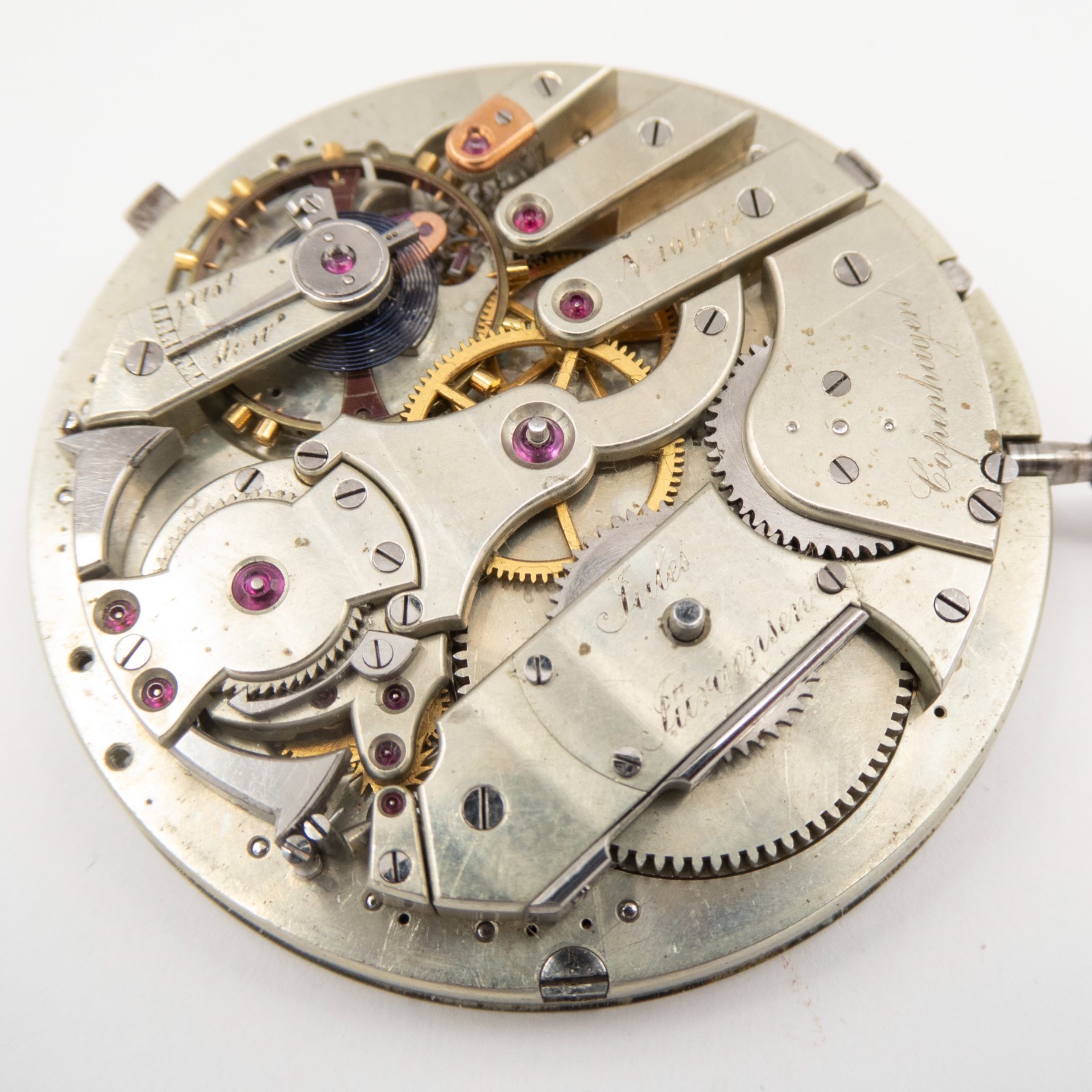 Jules Jurgensen 43 x 10.2 mm Minute Repeater Antique Pocket Watch Movement