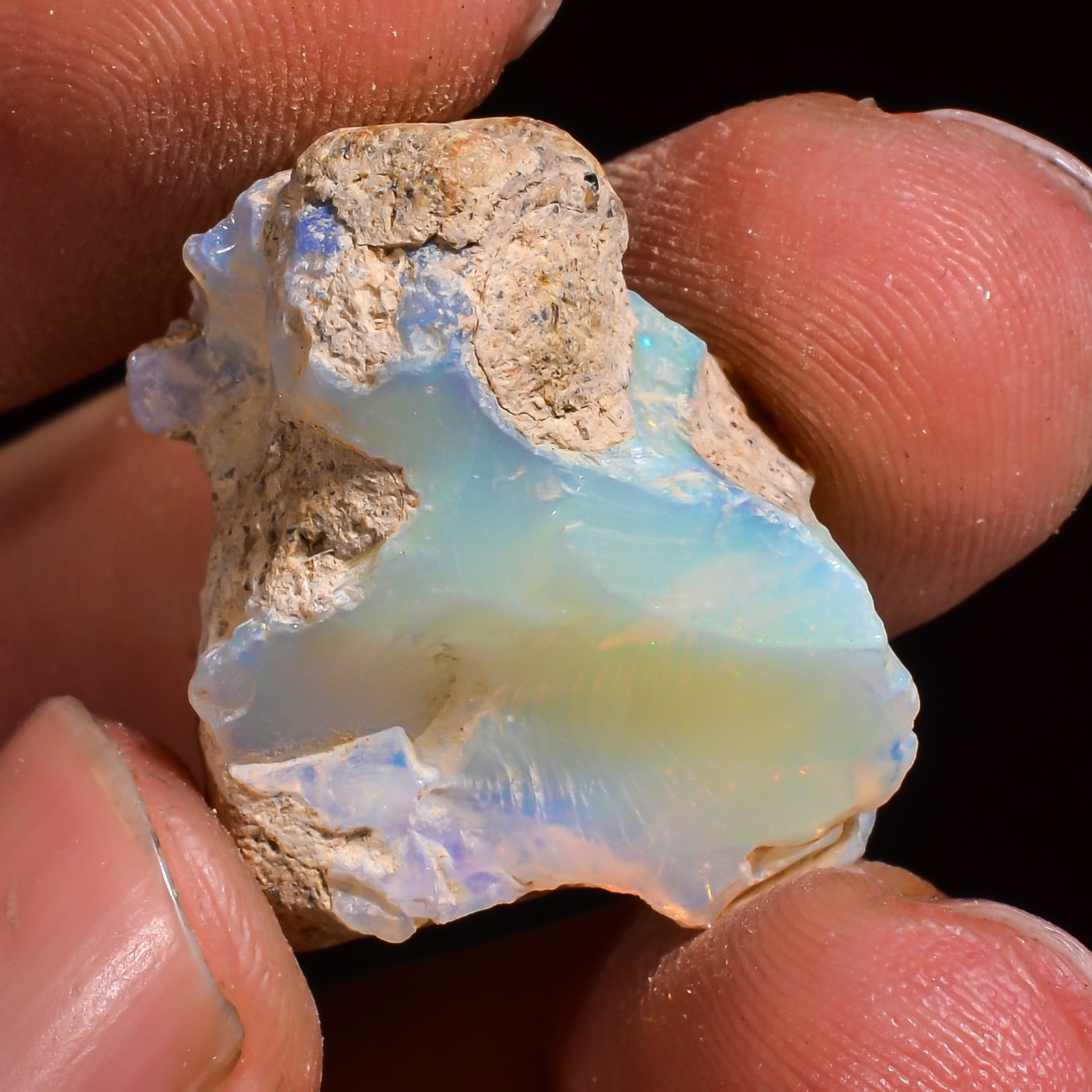 26.50 Cts. 100% Natural Stunning Ethiopian Opal 24X18X13 MM Rough Loose Gemstone