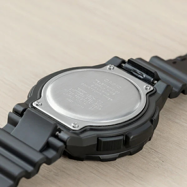 Casio AEQ100W-1B Men’s Quartz Analog-Digital Black Resin Band New from Japan