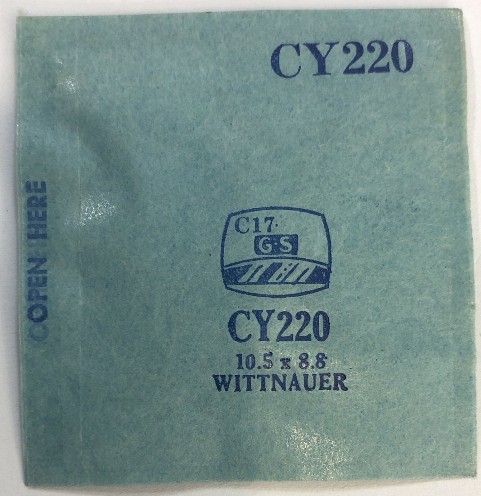 Original NOS G-S “CY” Wristwatch Crystals # 220 – 510-39 Variations Available!