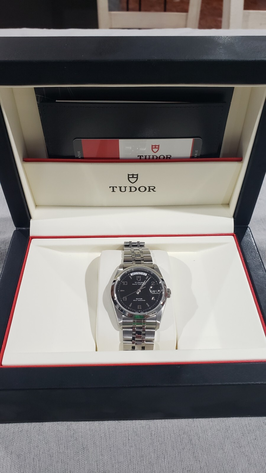 TUDOR PRINCE DATE DAY Ref 76200 36mm Black