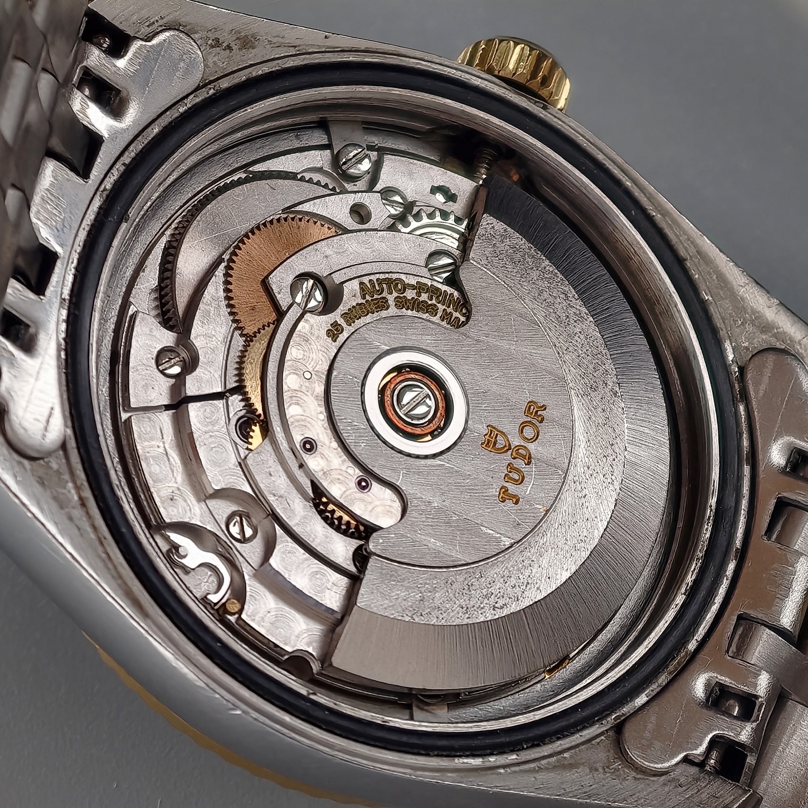Tudor Prince Date 74033 Champagne Dial Men’s Watch Auto 34mm Black Roman Number
