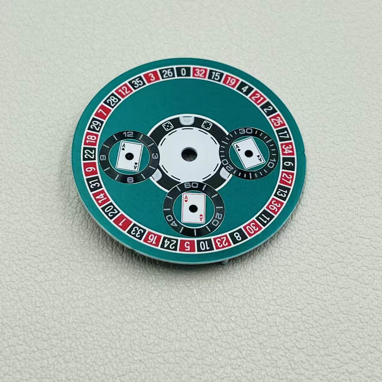 29.5mm Watch Dial for Seiko VK63 Quartz Movement Poker Panda Dials Mod Parts