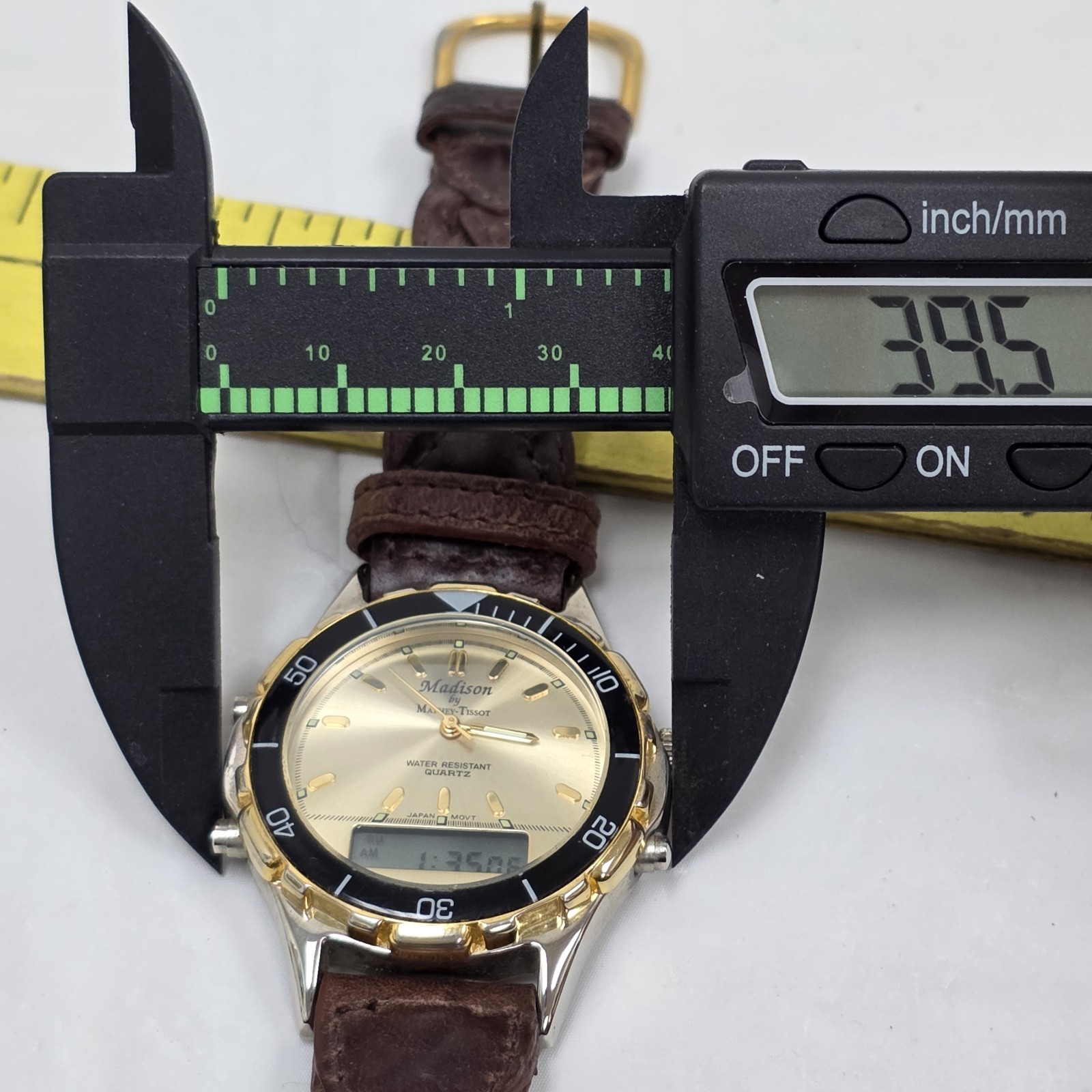 RARE MADISON MATHEY TISSOT MULTI FUNCTION ANALOG & DIGITAL CHRONOGRAPH, ALARM