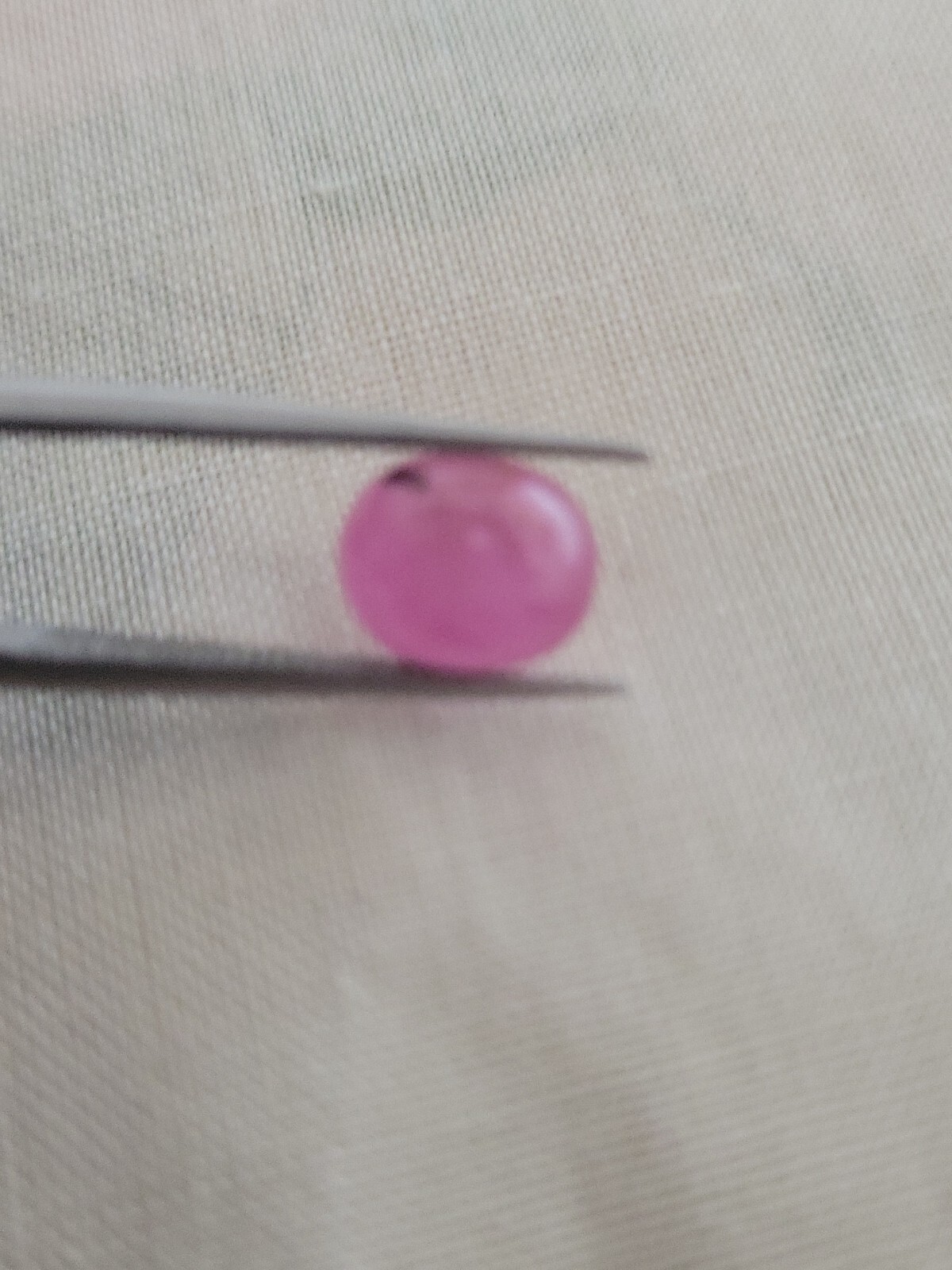 GLI Certified 4.25Ct Natural Pinkish Red Ruby Oval Cab Unheated Loose Gemstone