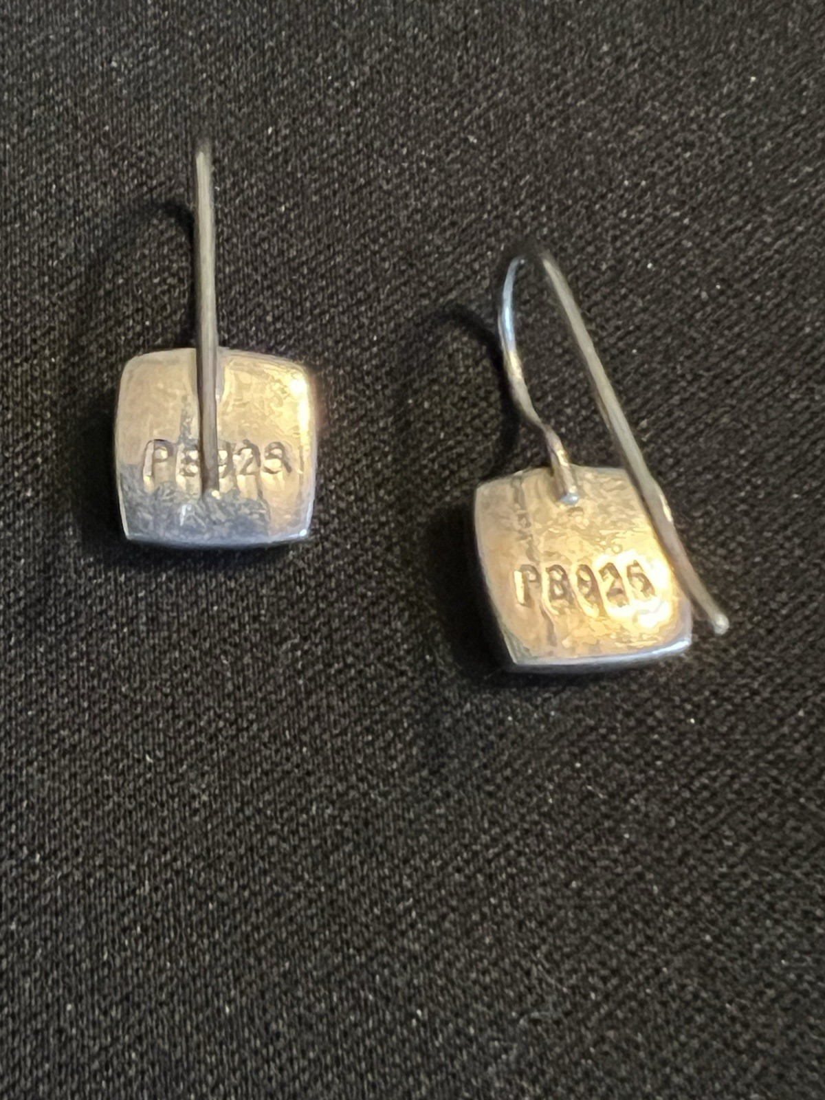 Silver 925 Earrings with Natrual Stone Vintage 70’s style