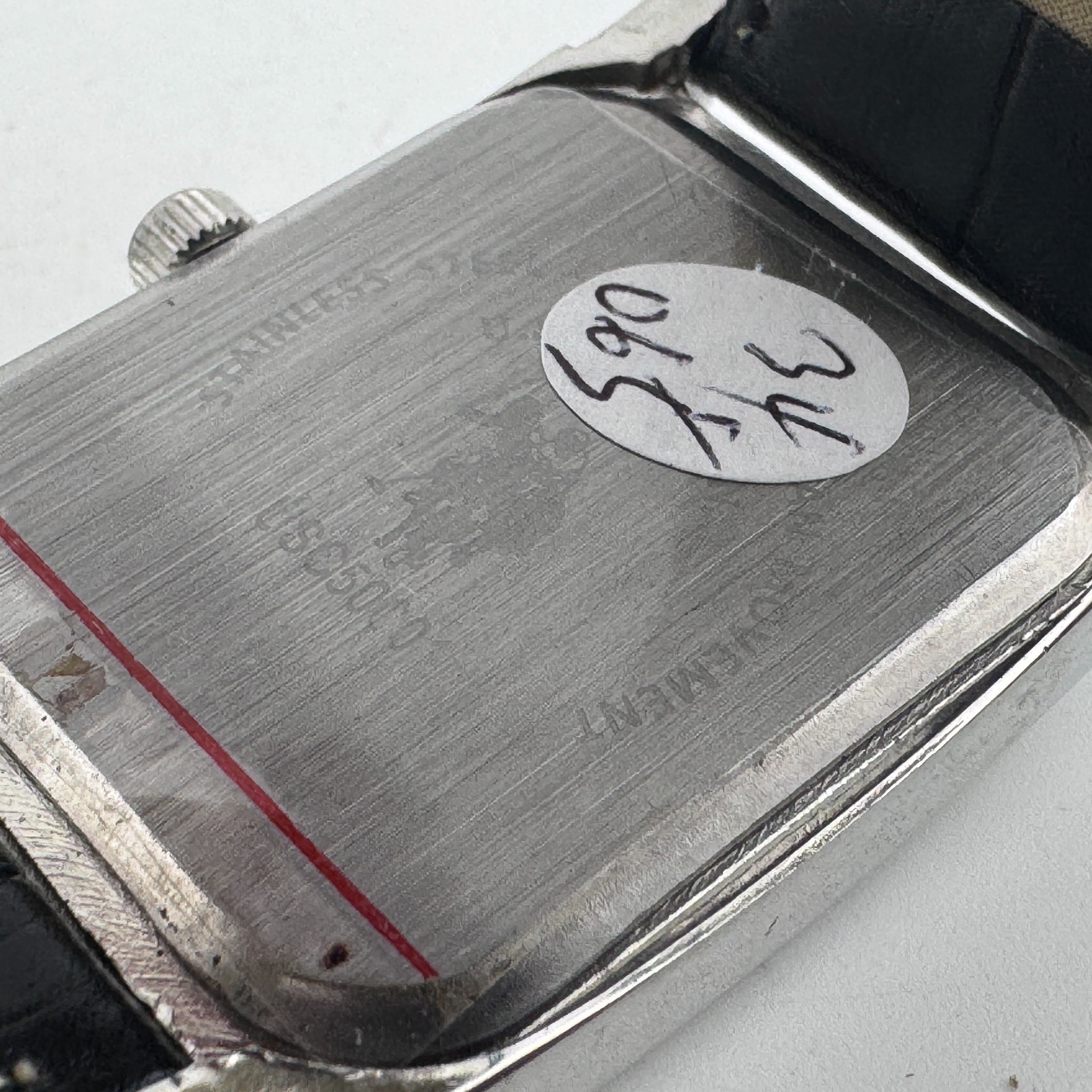 U.S. Polo Assn. Quartz Watch Men Silver Black Rectangle Date Analog New Battery