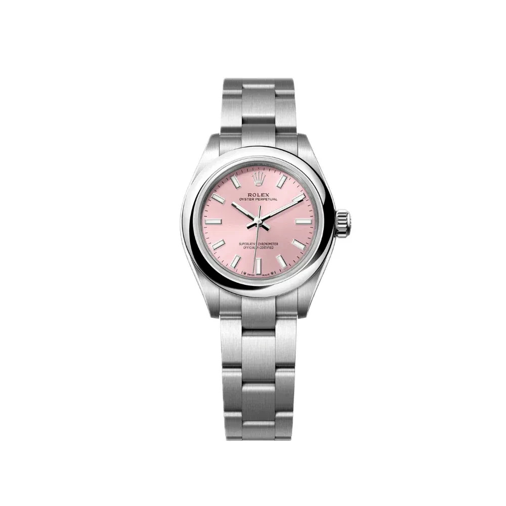 2026 NEW Rolex 28mm Oyster Perpetual – 276200 – Pink Dial Steel Box & Paper.