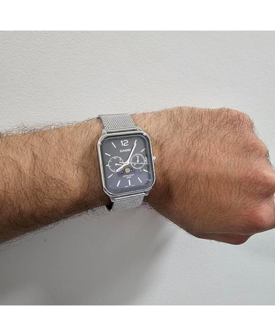 CASIO Men Analog Quartz Casual Watch Classic Dress Silver color Dial Waterproof