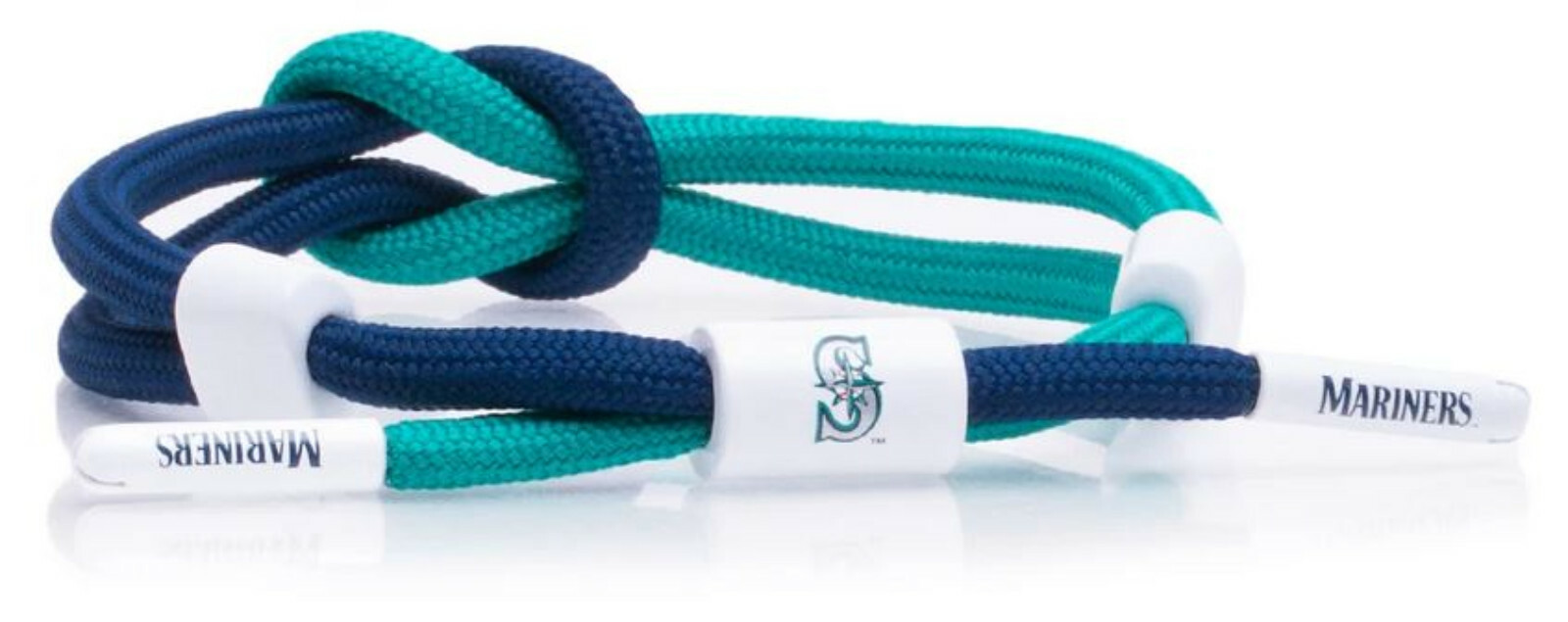 Rastaclat Baseball Seattle Mariners Outfield Knotted Bracelet – Green & Navy