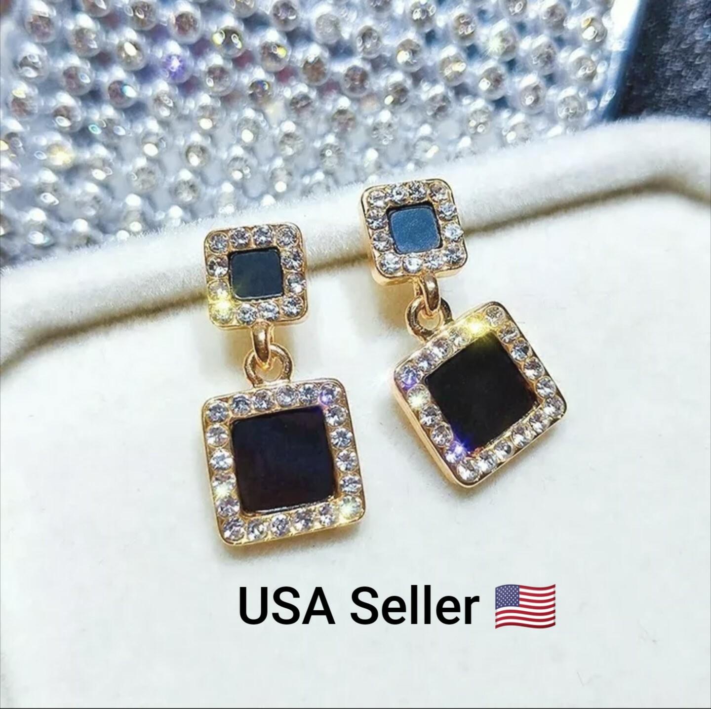 Stud Earring Small Fresh And Simple Earrings Temperament Ladies Rhinestones