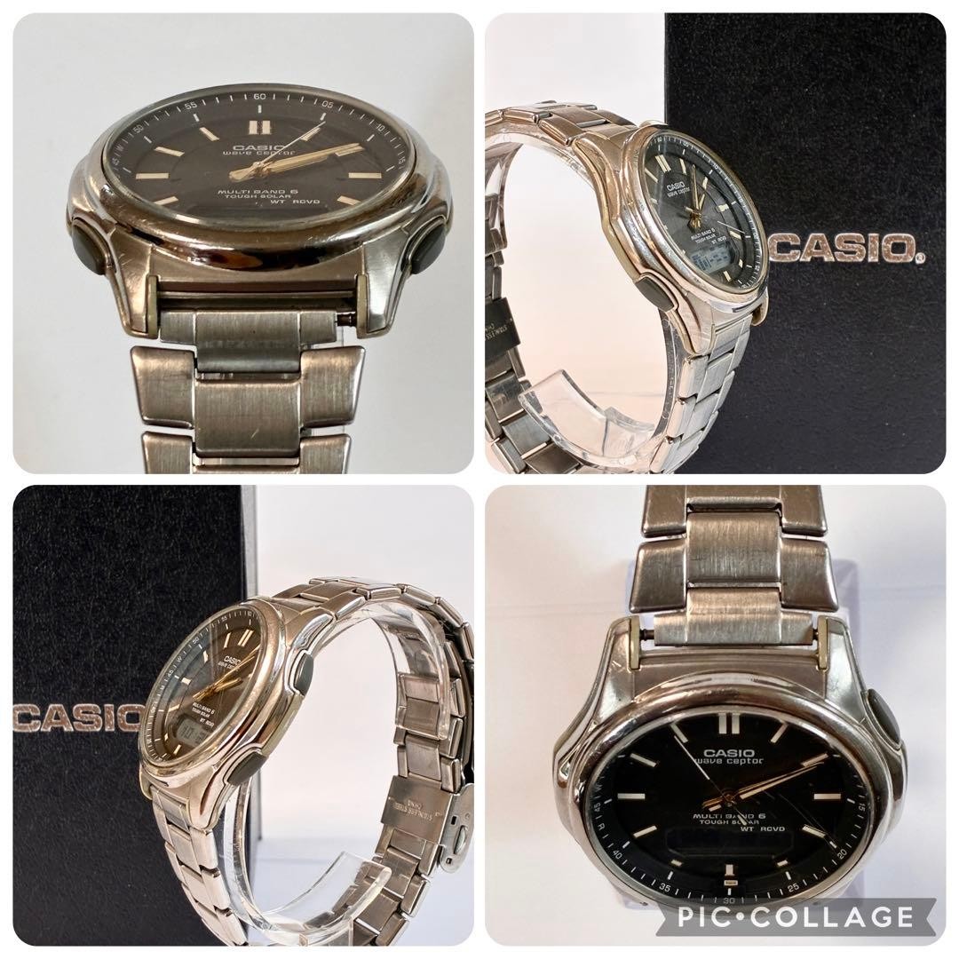 [Working] CASIO wave ceptor WVA-M630 Black Dial From Japan