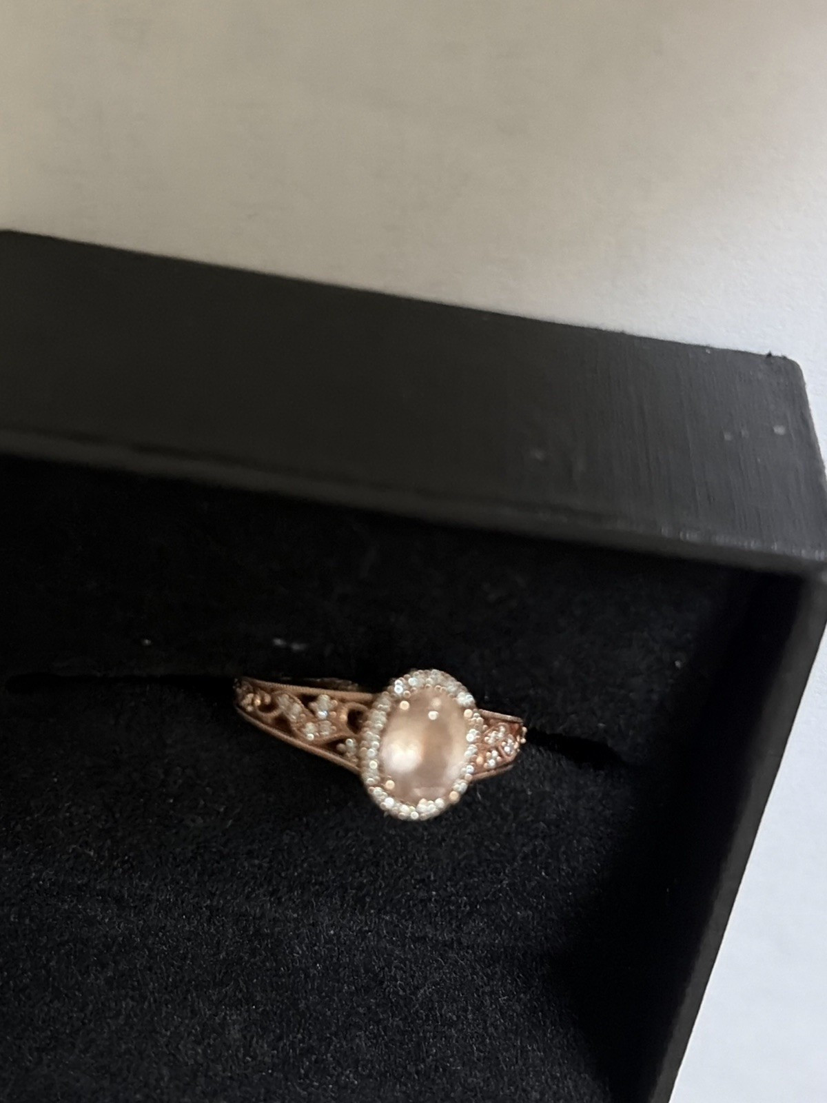 Nail lane bridal ring 14k