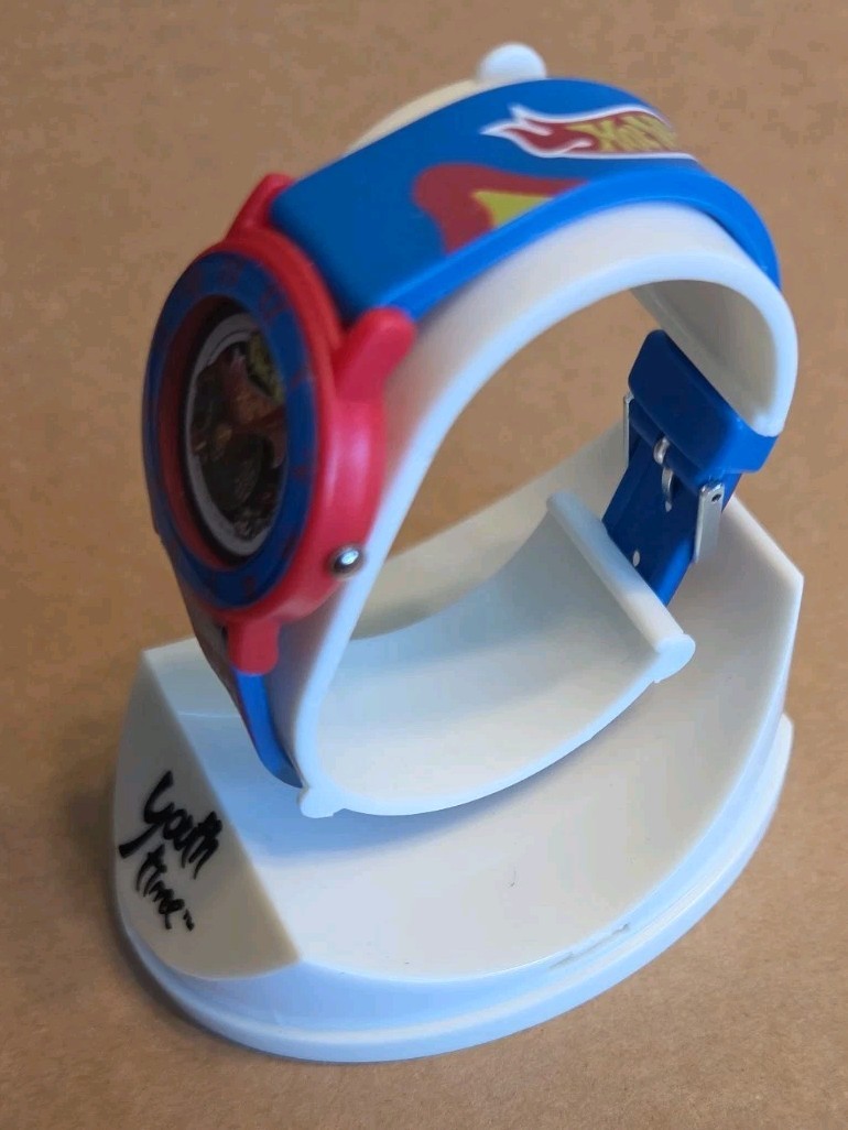 Hot Wheels Watch 1992 In Plastic Case “Youth Time” Hot Kids Brands