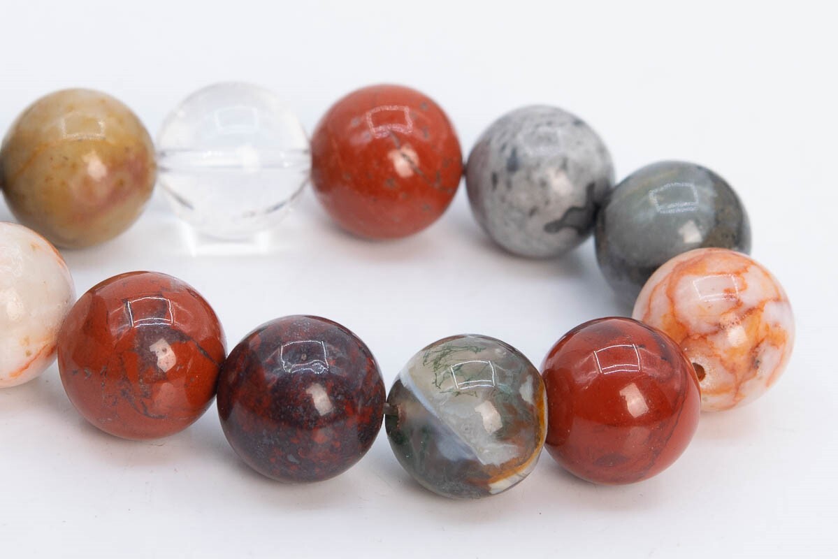 Natural Mix Assorted Stone Beads Round Gemstone Loose Beads 4/6/8/10/12MM