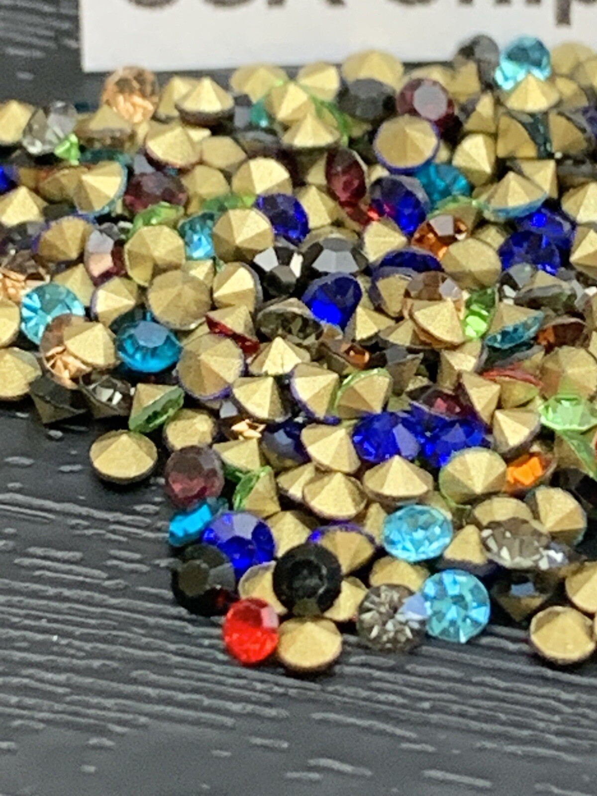 Loose Point Back Rhinestones Lot SS7 2.5 Gms 400 Pcs Mixed Colors Jewelry Repair