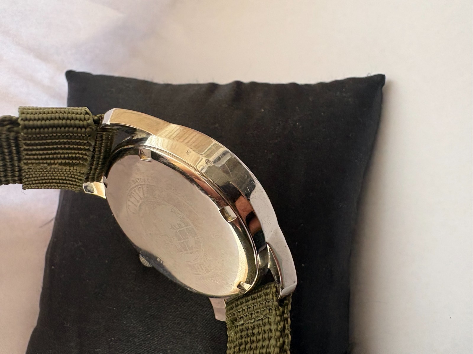 Citizen Mens Eco Drive 100 MT WR Day&Date Canvass Strap E101-S006597