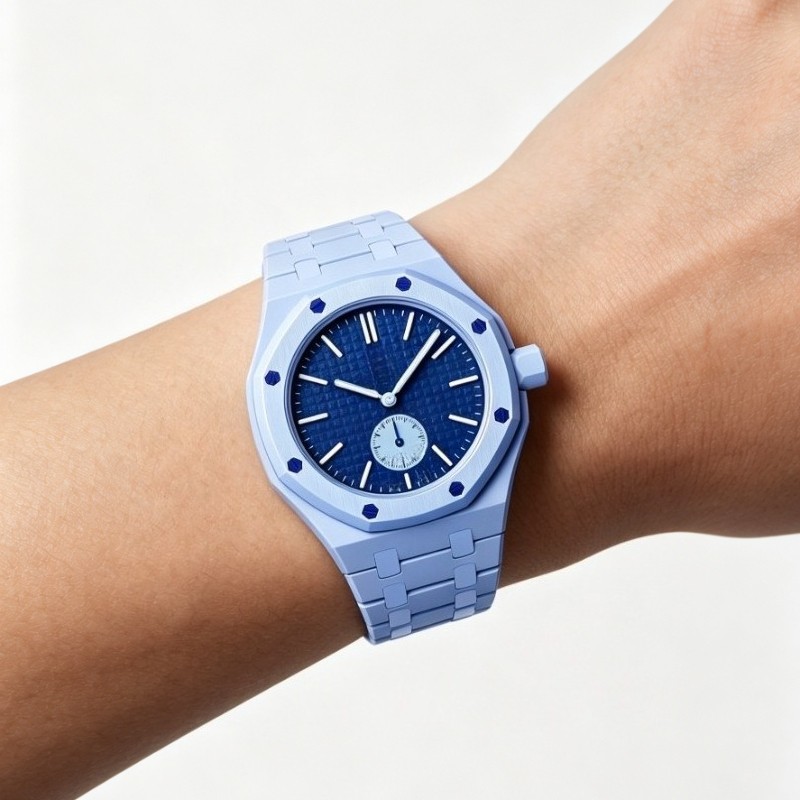 Luxury Bioceramic Case Band Mod Kit For Swatch X AP Royal Pop Watch Pre-Sale