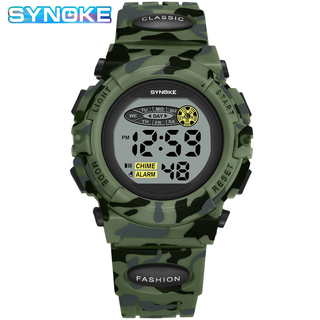 Boy and Girl Electronic Sports Watches Waterproof Watches LED Screen Watch Gift