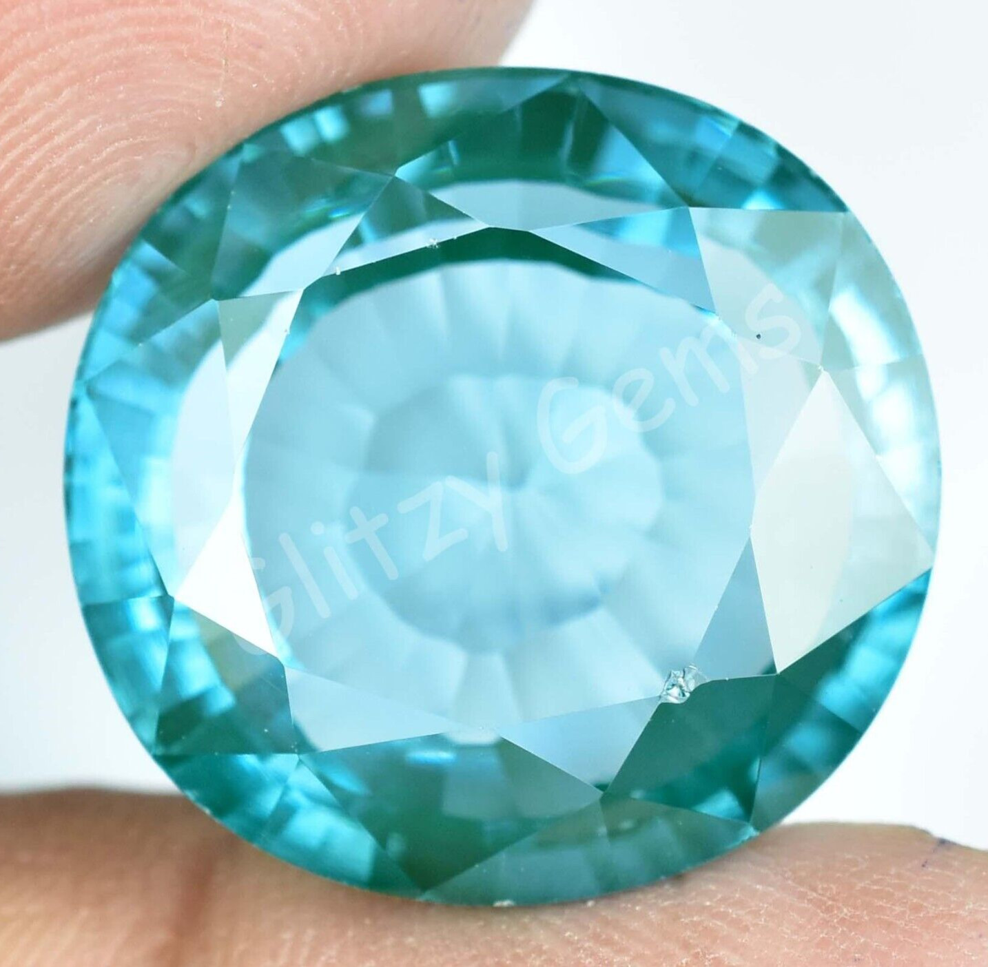 Natural 40.55 Ct Paraiba Tourmaline Greenish Neon Blue Copper Loose Gemstone