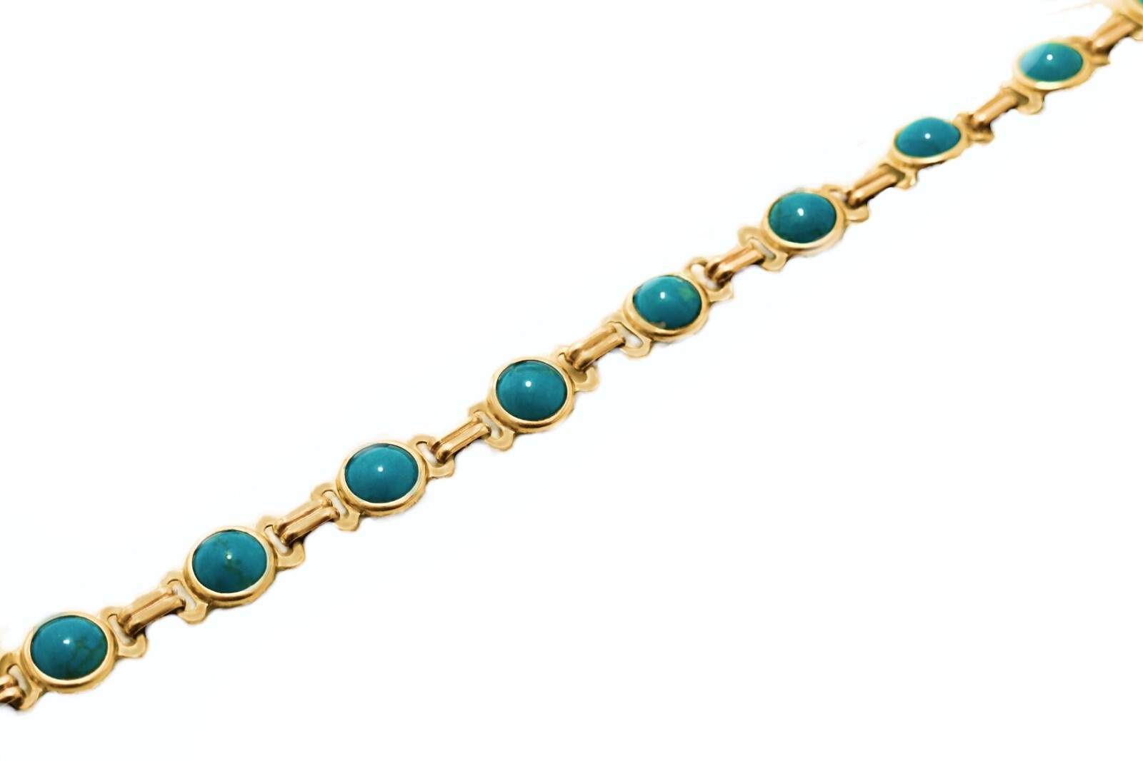 Handmade Turquoise Chain Anklets | 14K Gold Filled Healing Gemstone Bracelets