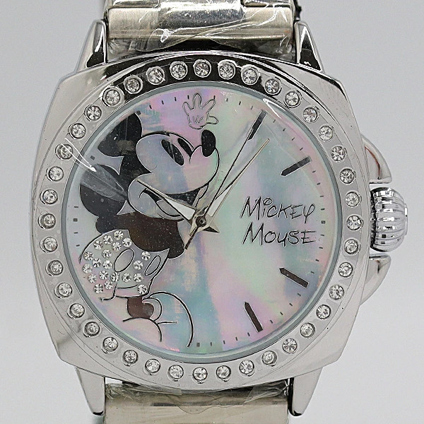 Excellent Condition Working Disney Mickey Mouse 0878 3000 Blue Shell Dial Ladies