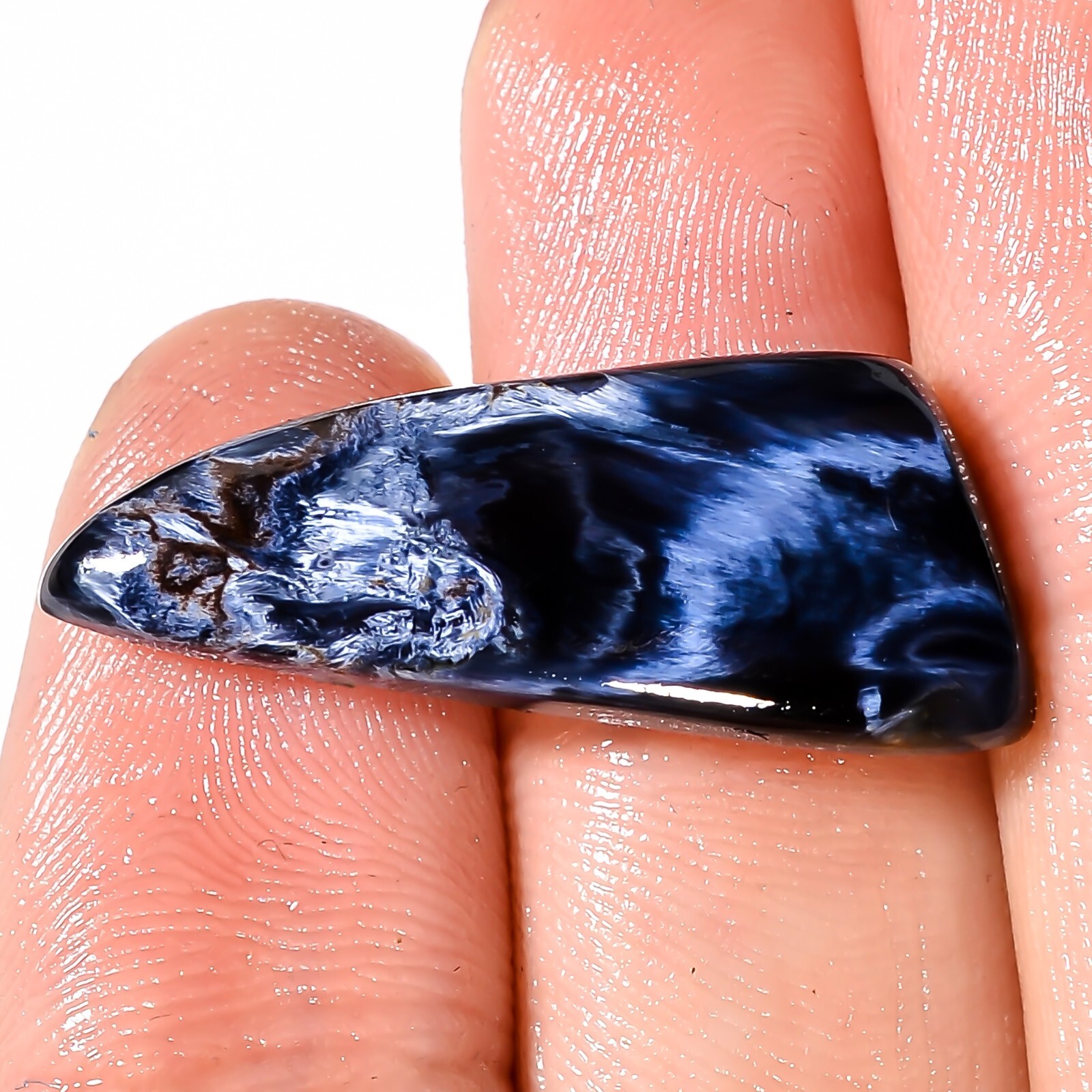 Grey PIETERSITE 13.45 CTS Natural Fancy Cabochon 11X28X5mm Loose Gemstones BC-63