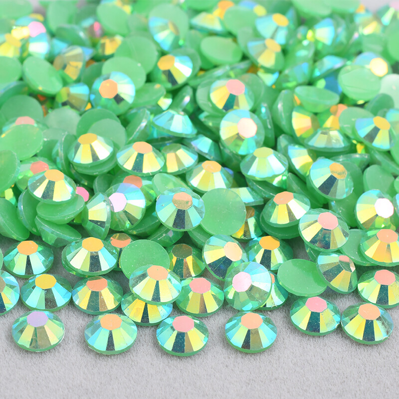 Jelly Rhinestones AB 4MM/SS16 QTY 1000-5000 Resin Flatback Round Bling NON HOTFX