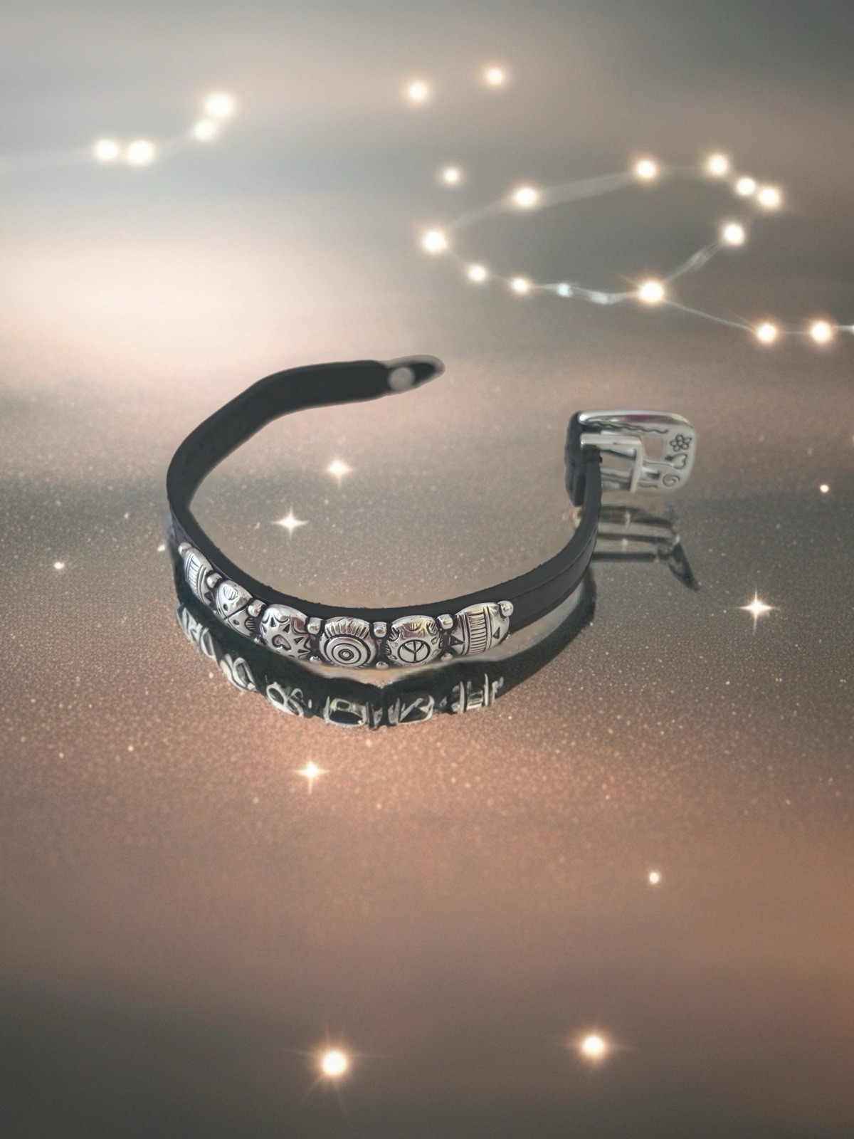 Brighton Harmony Bandit Bracelet. New without tag. Leather and Swarovski …