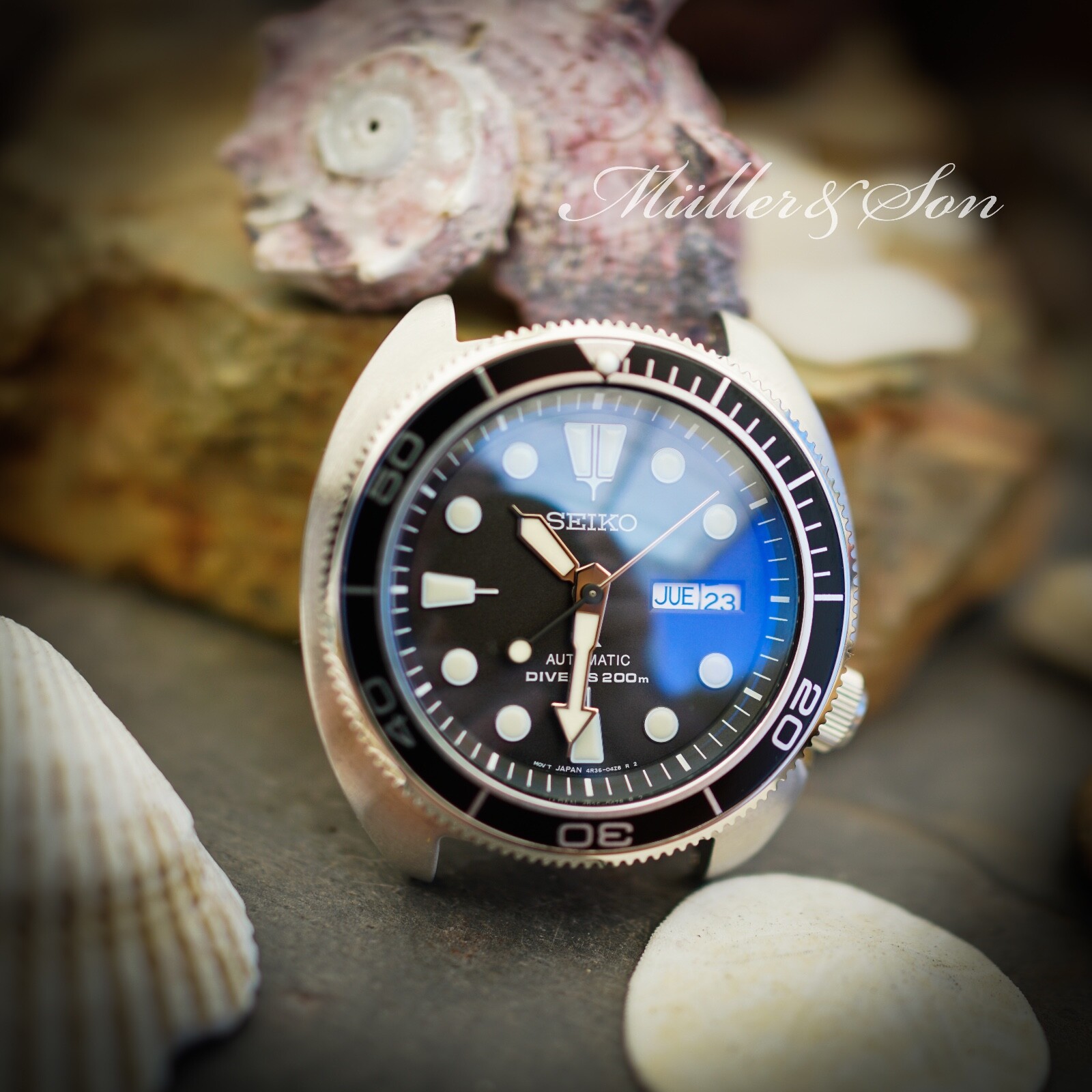 Coin Edge Bezel for Seiko SRP Turtle 120 Click Unidirectional ~ US Seller