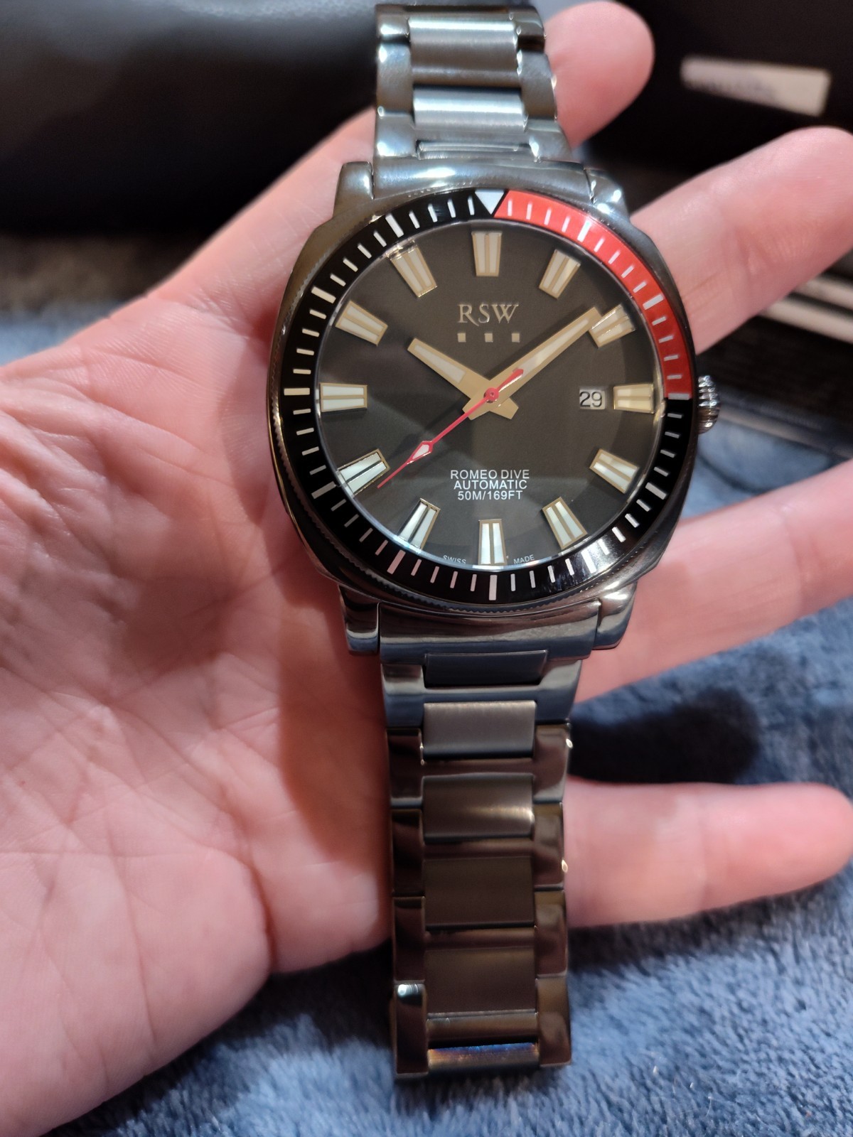 RSW Romeo Dive model RSWA117-TT-2 26 jewel Automatic Limited Edition no. 345/500