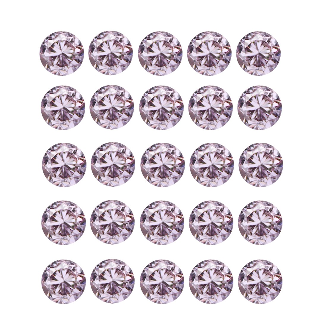 0.09Ct 25Pcs Lot Round 0.95 mm Untreated Australian – Argyle Purple Pink Diamond