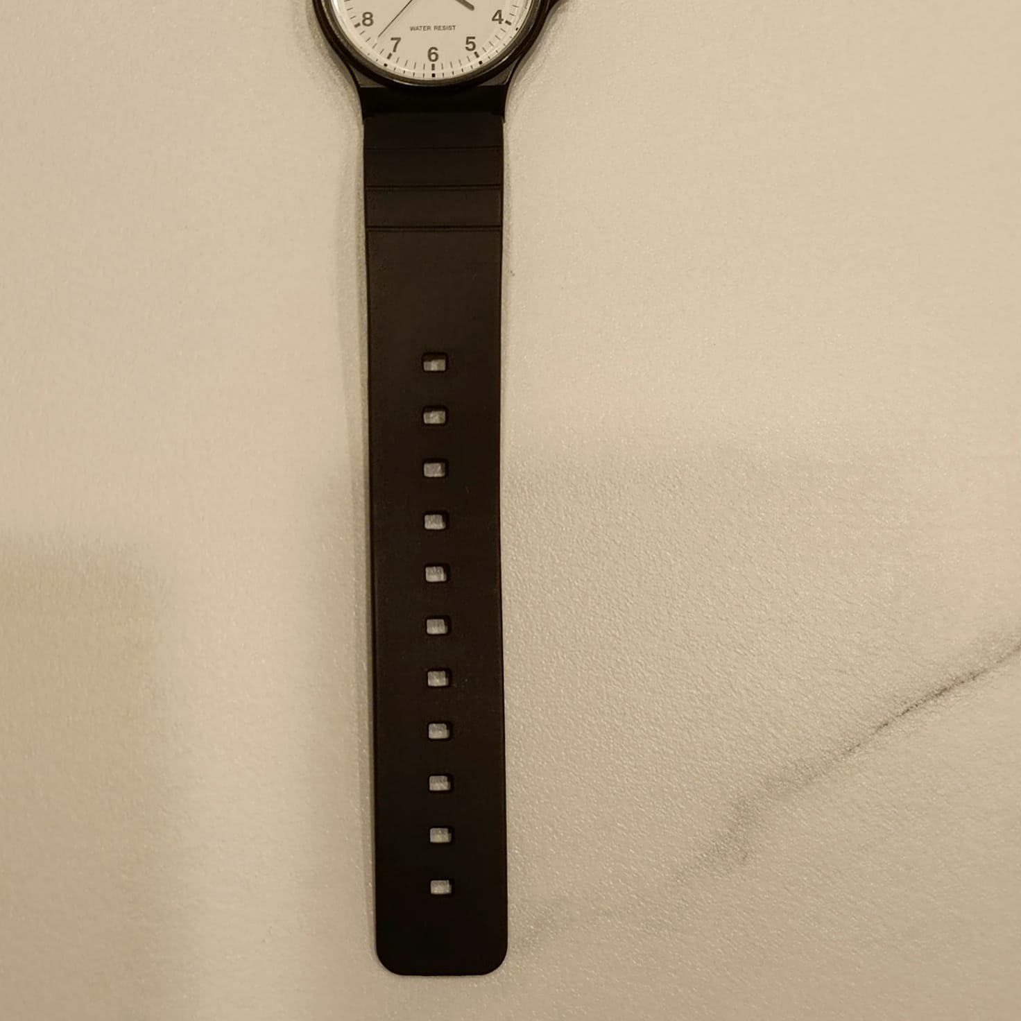 ​Casio Classic Quartz Watch MQ-24 White Dial Black Resin Band Water Resistant Un