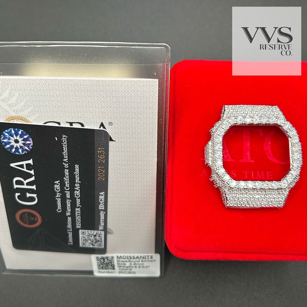 VVS1 MOISSANITE Real Iced BEZEL Kit For DW5600 Watch – BEZEL ONLY