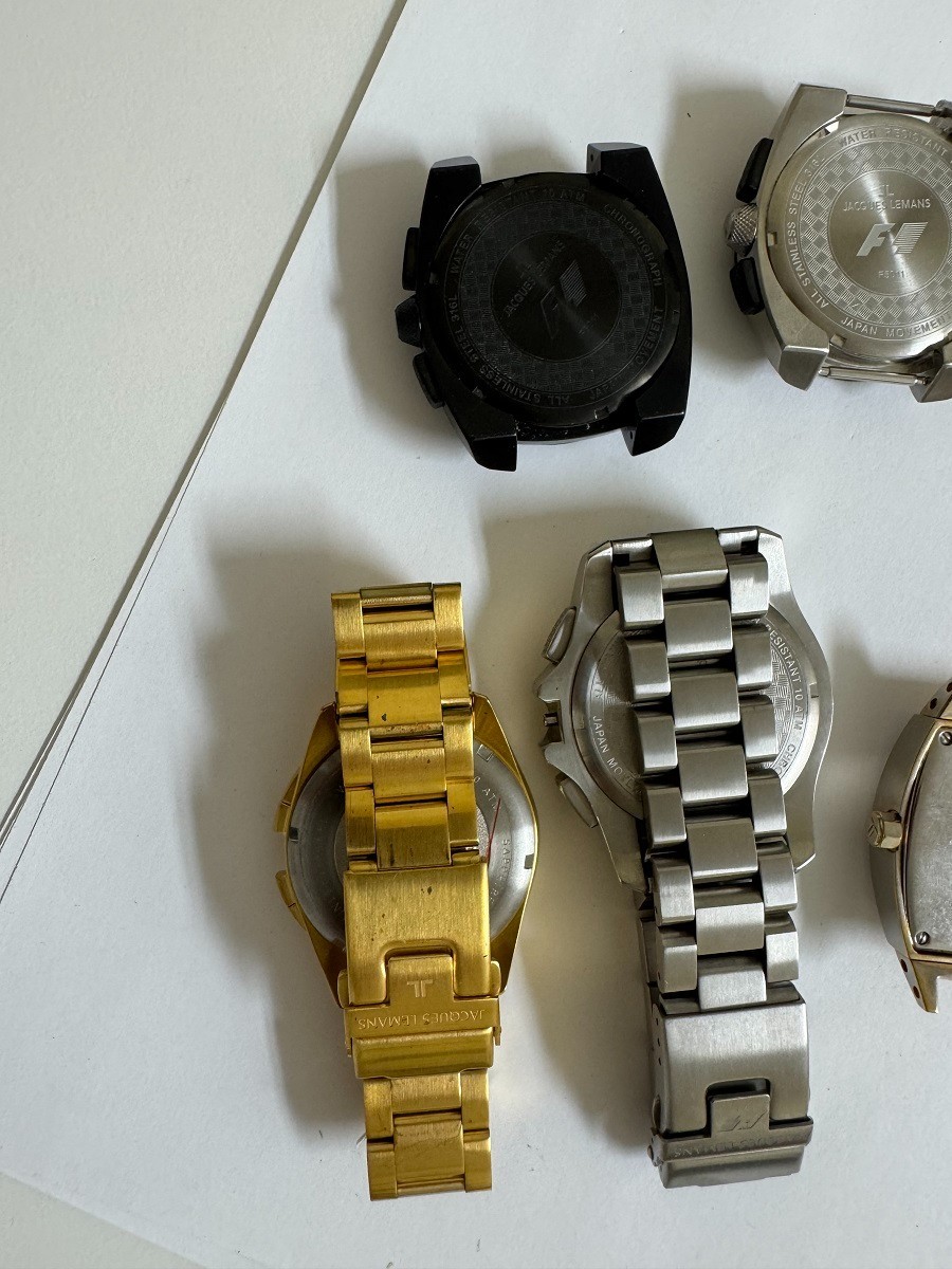 Lot of Jacques Lemans watches G-131 G-191 G-120 PARTS ONLY SOLD AS IS