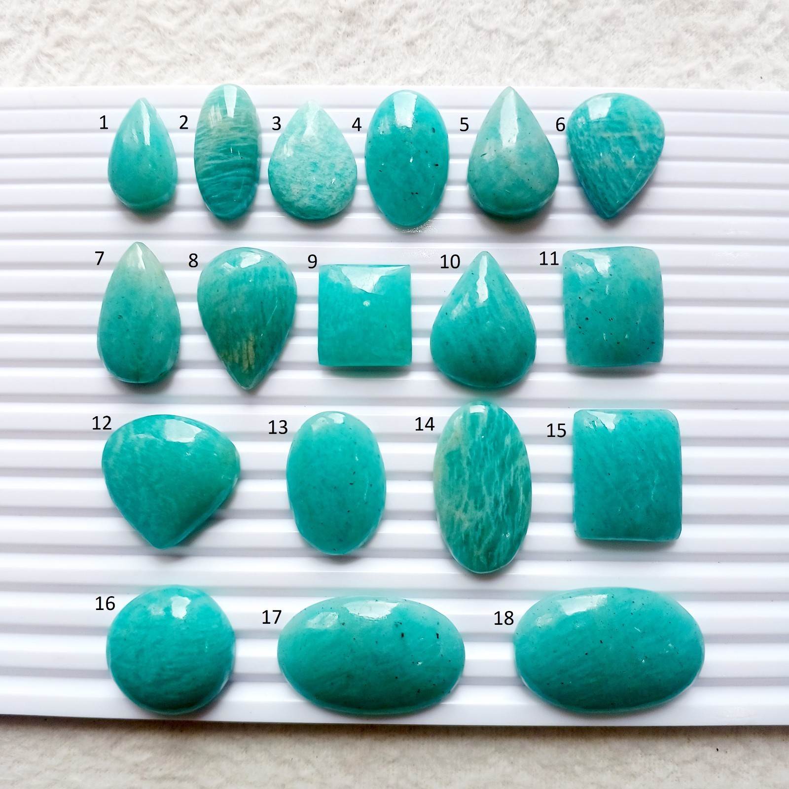 Amazonite Mix Shape Cabochon Loose Gemstone 706