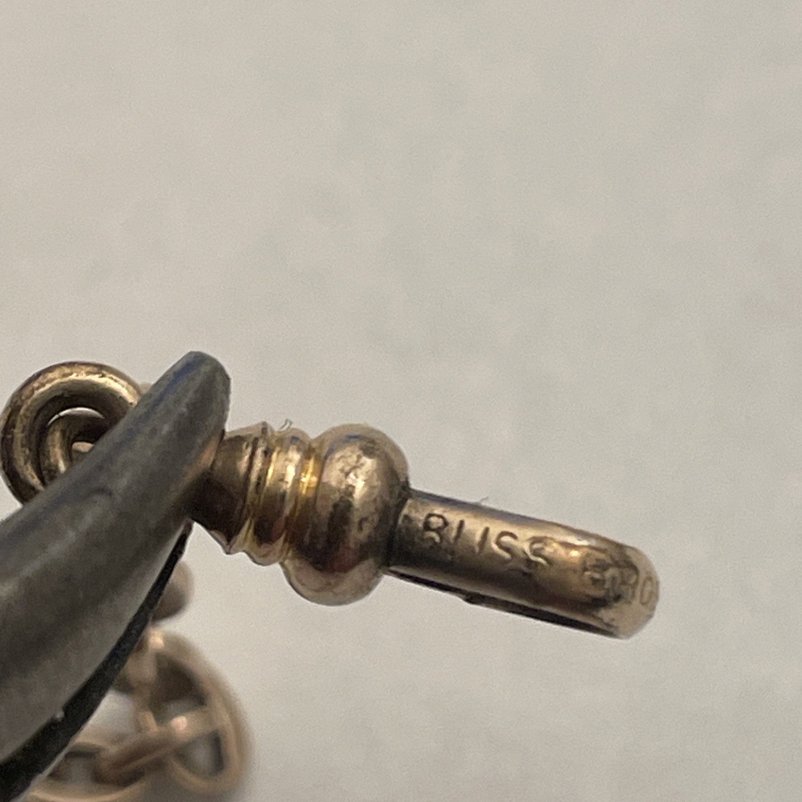 Bliss Bros. Co. Vintage Gold Filled Men’s Pocket Watch Chain 7.5” EUC Vintage