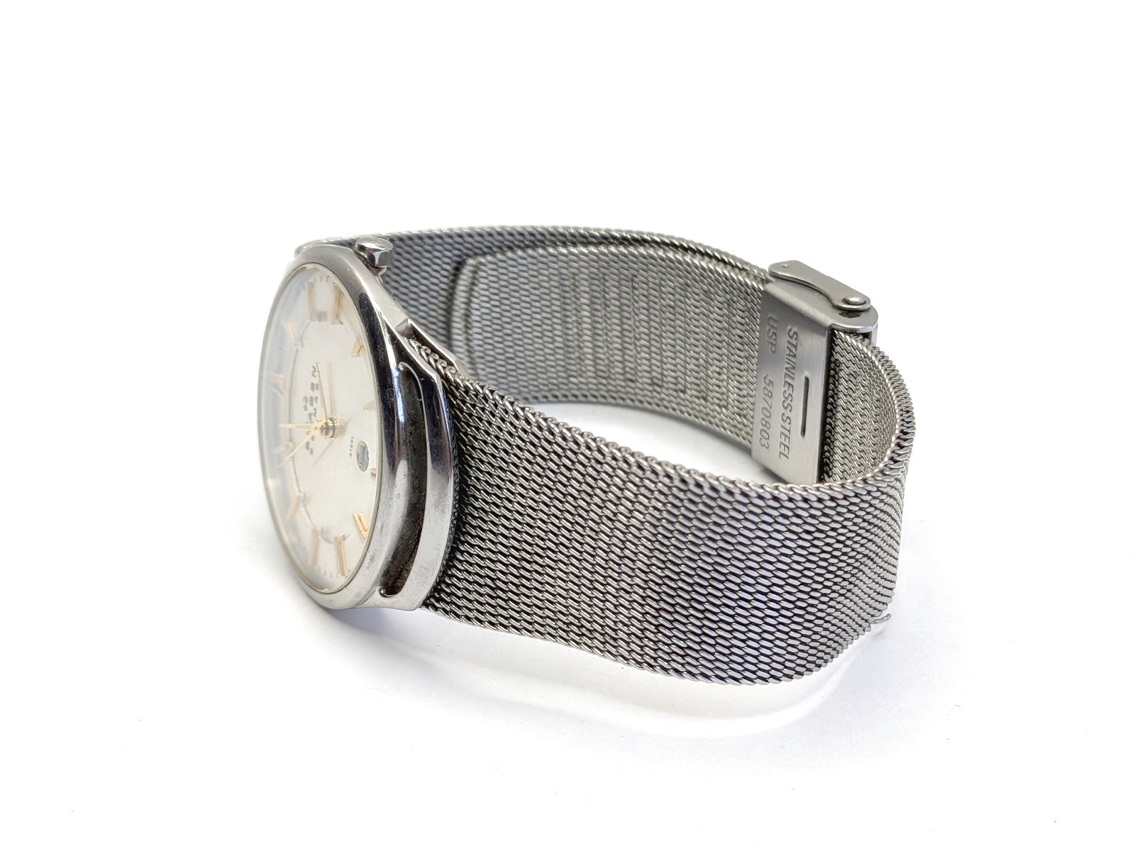 EUC Skagen Denmark 597SGC Milanese Mesh Bracelet Unisex Ultra Slim UNisex Watch