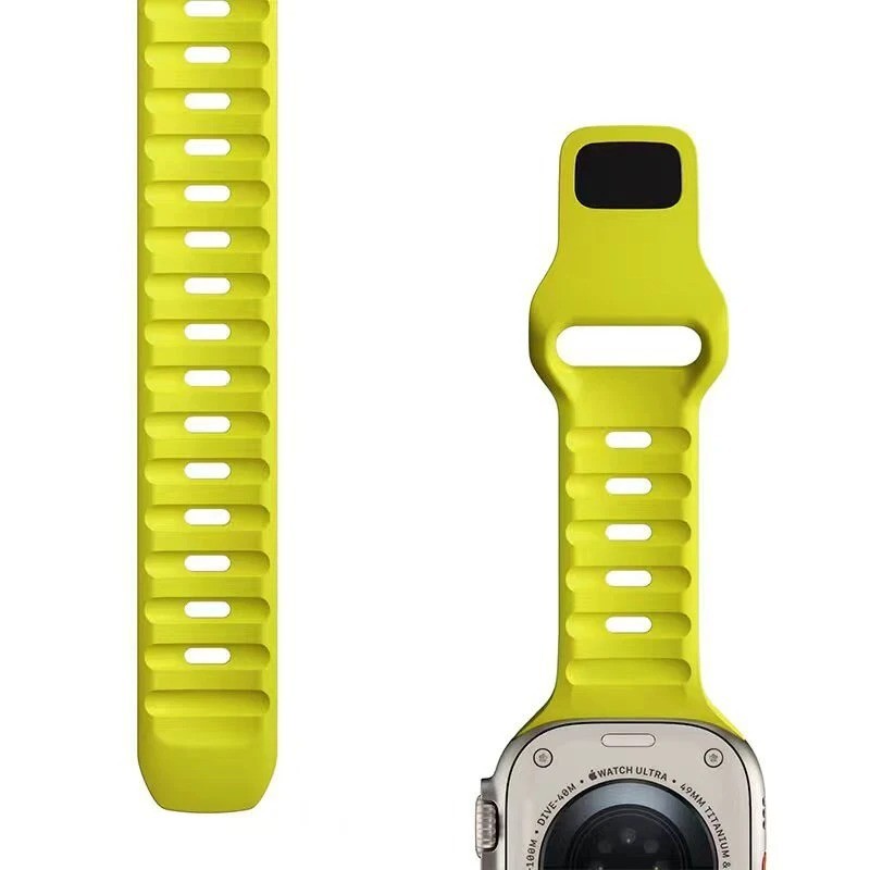 For Apple Watch Series Ultra 3 11 10 9 8 7 iWatch 49mm Silicone Sport Band Strap