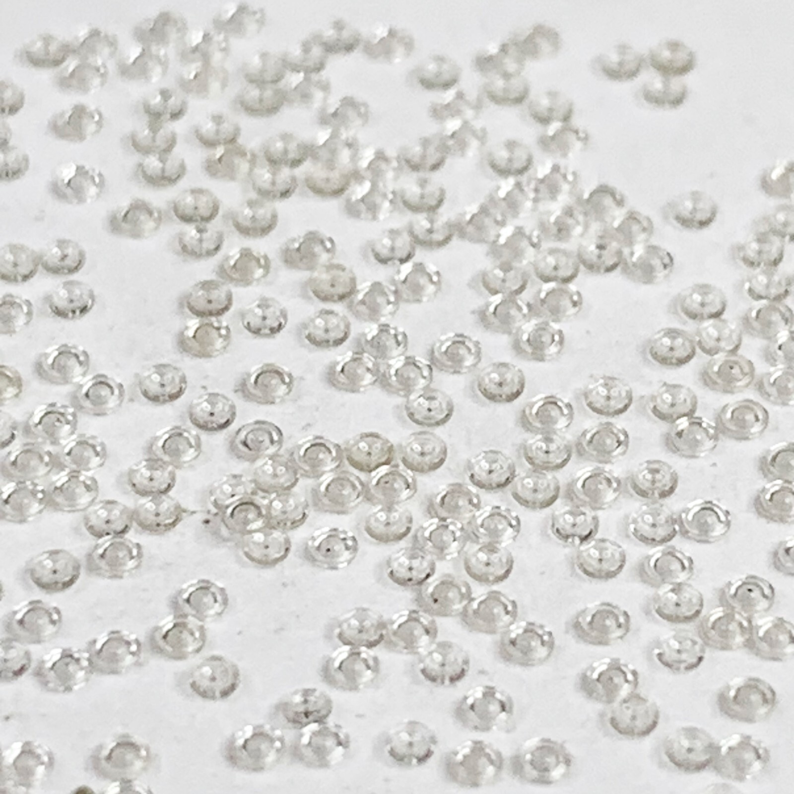 100 Clear Watch Jewels 1mm Cap Part Watchmaker Lot Repair Lab Created
