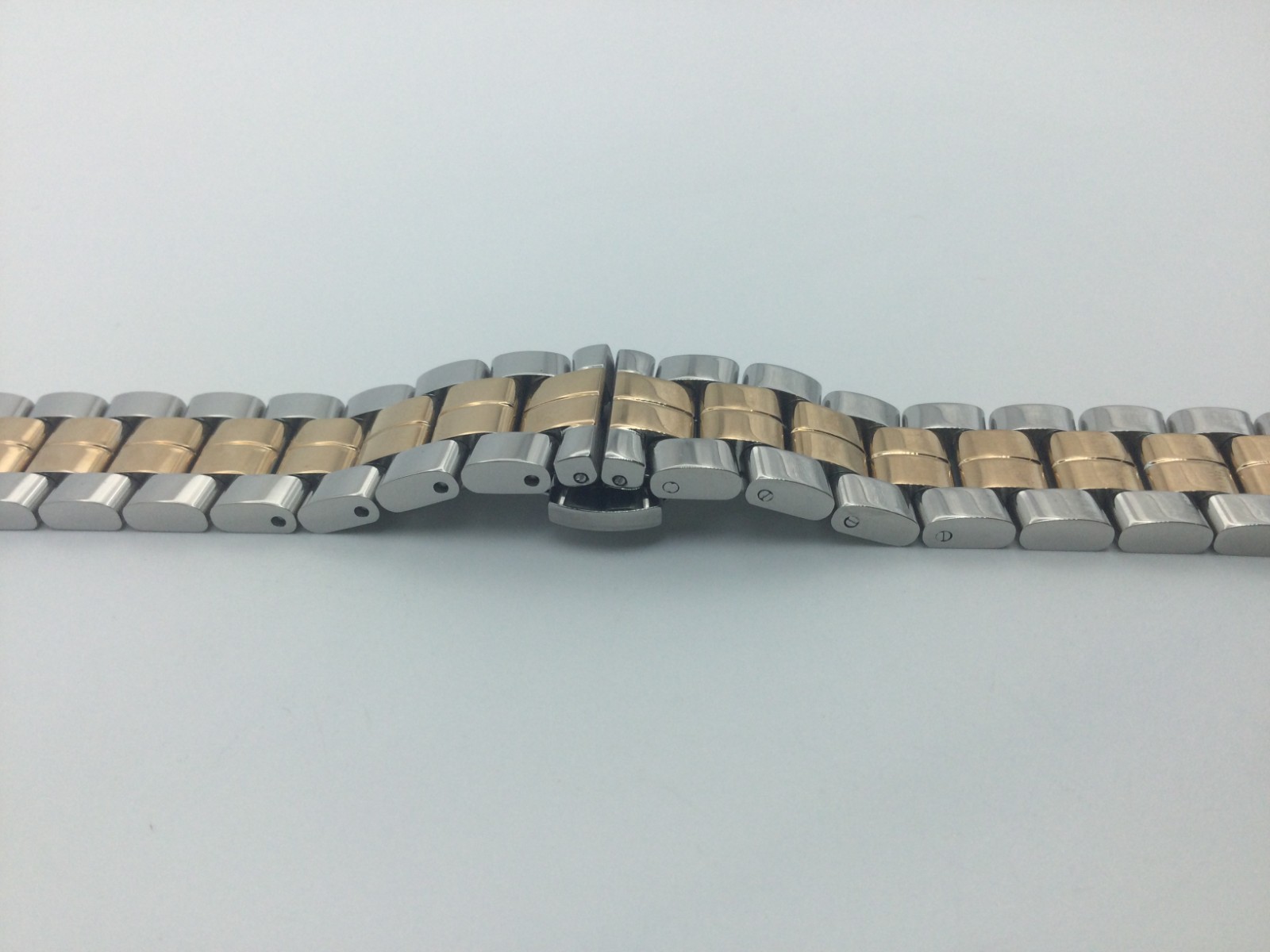 15MM STEEL ROSEGOLD TWO-TONE BRACELET FOR 30MM CHOPARD HAPPY DIAMONDS