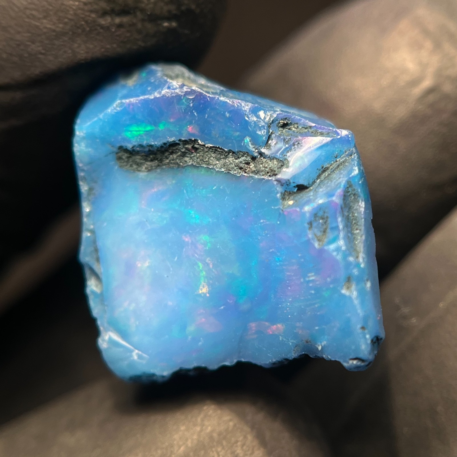 9.80 Cts Black Opal Rough Natural Ethiopian Welo Smooth Opal Raw Loose Gemstone