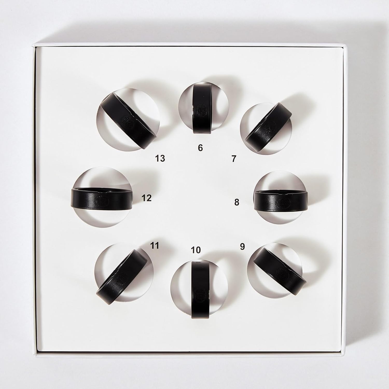 Smart Ring Sizing Kit, 8 Sizes (6-13) for Adults, Sizing Kit Measurement Model